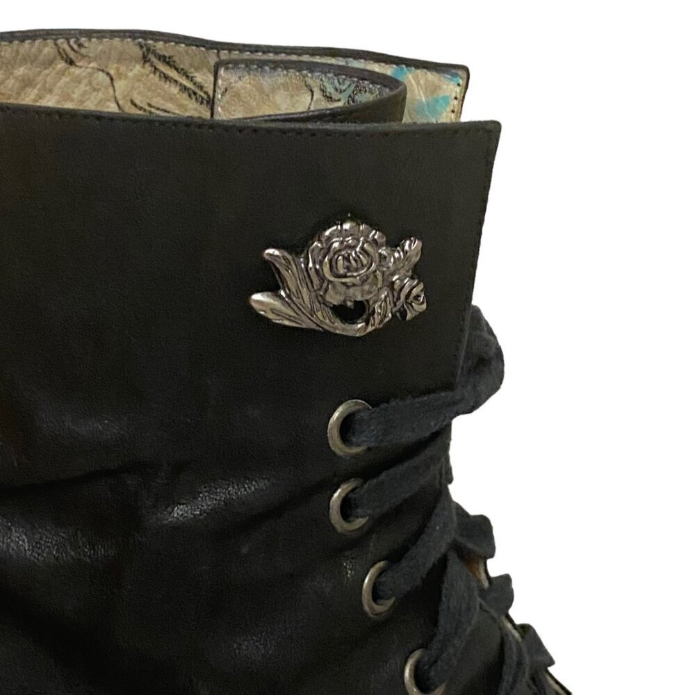 Siren by Mark Nason Black Leather Ankle Boots Size 6 - Picture 4 of 8